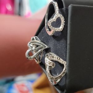 Three sterling rings for ANGELVOICE only.